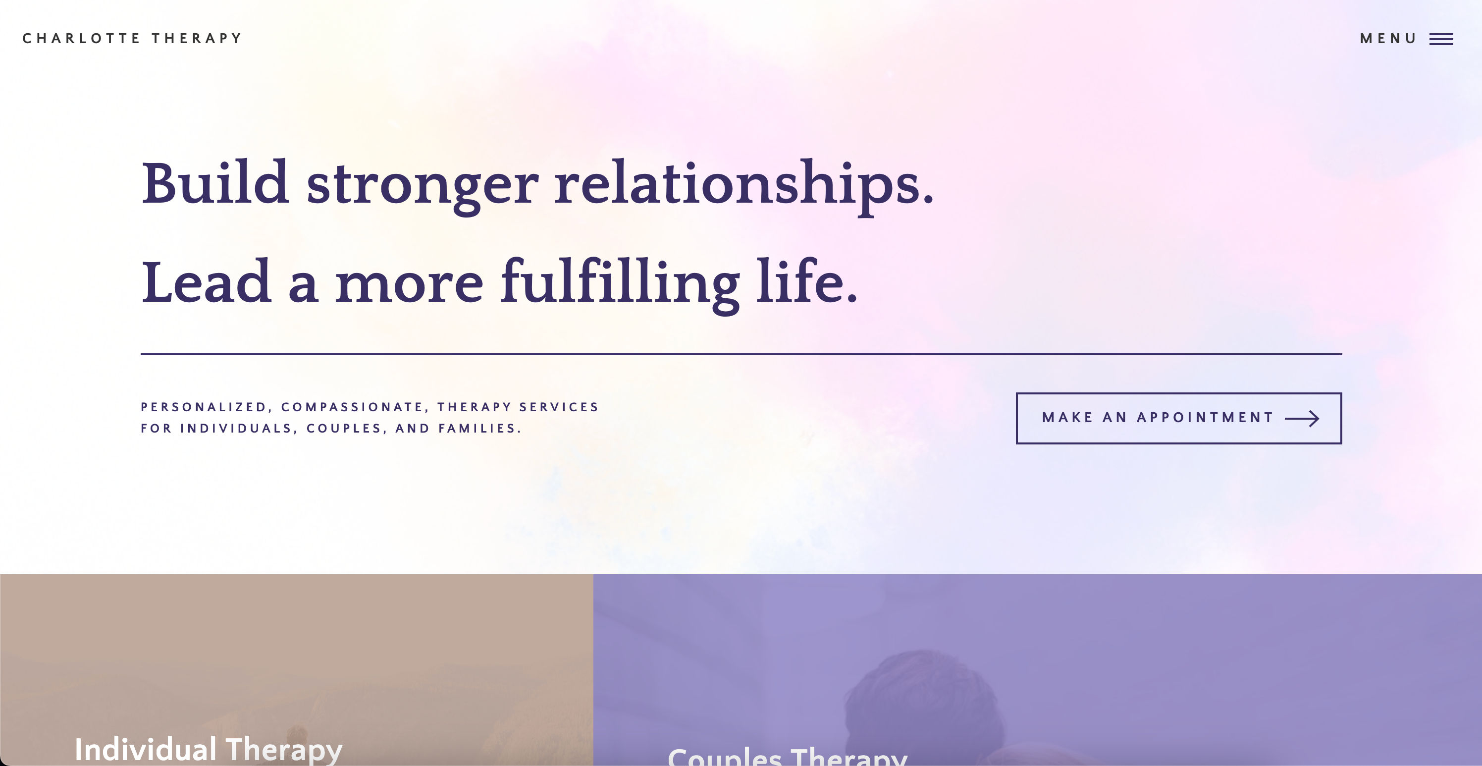 Susan Morrow Therapy website screenshot