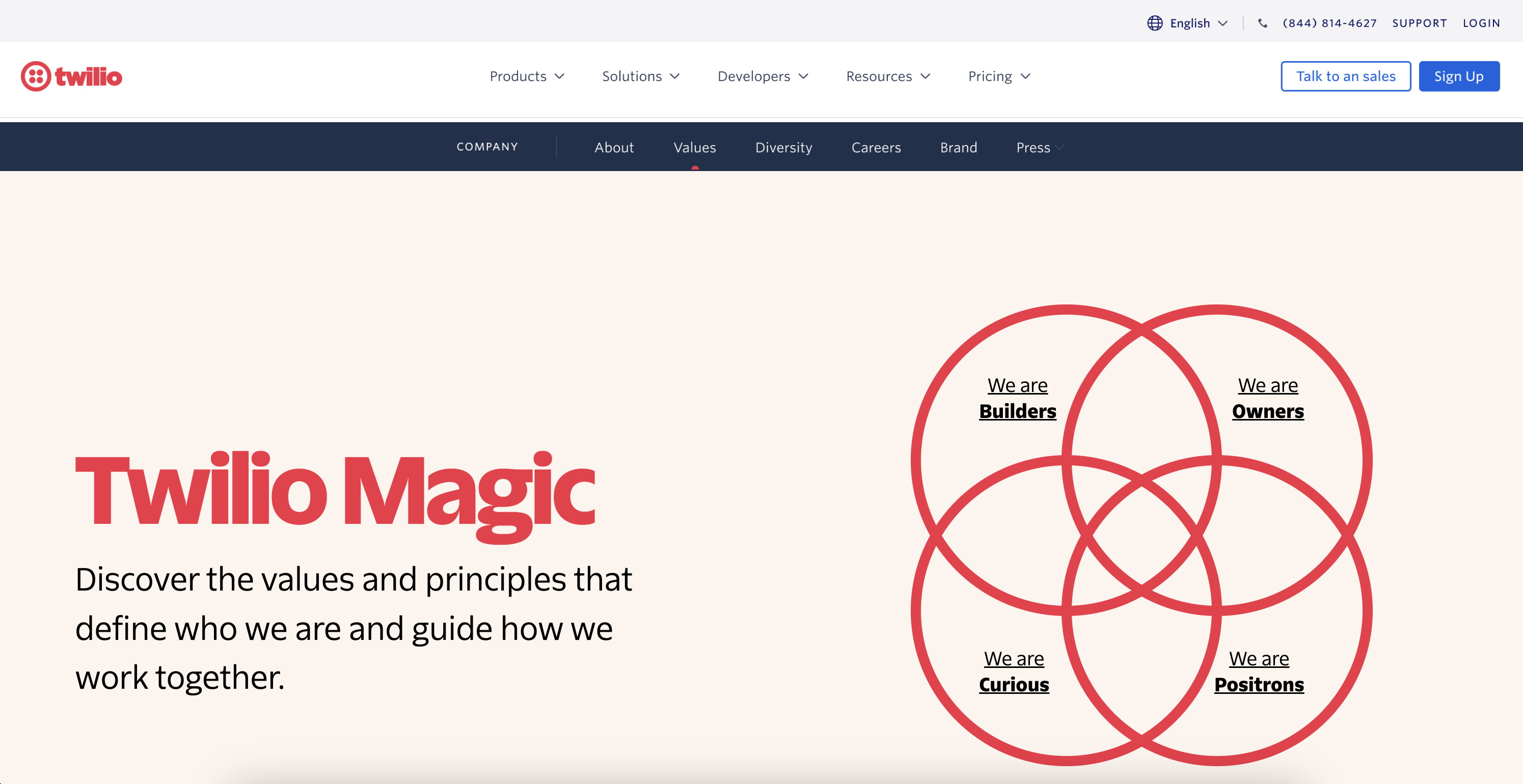 Twilio Magic website screenshot