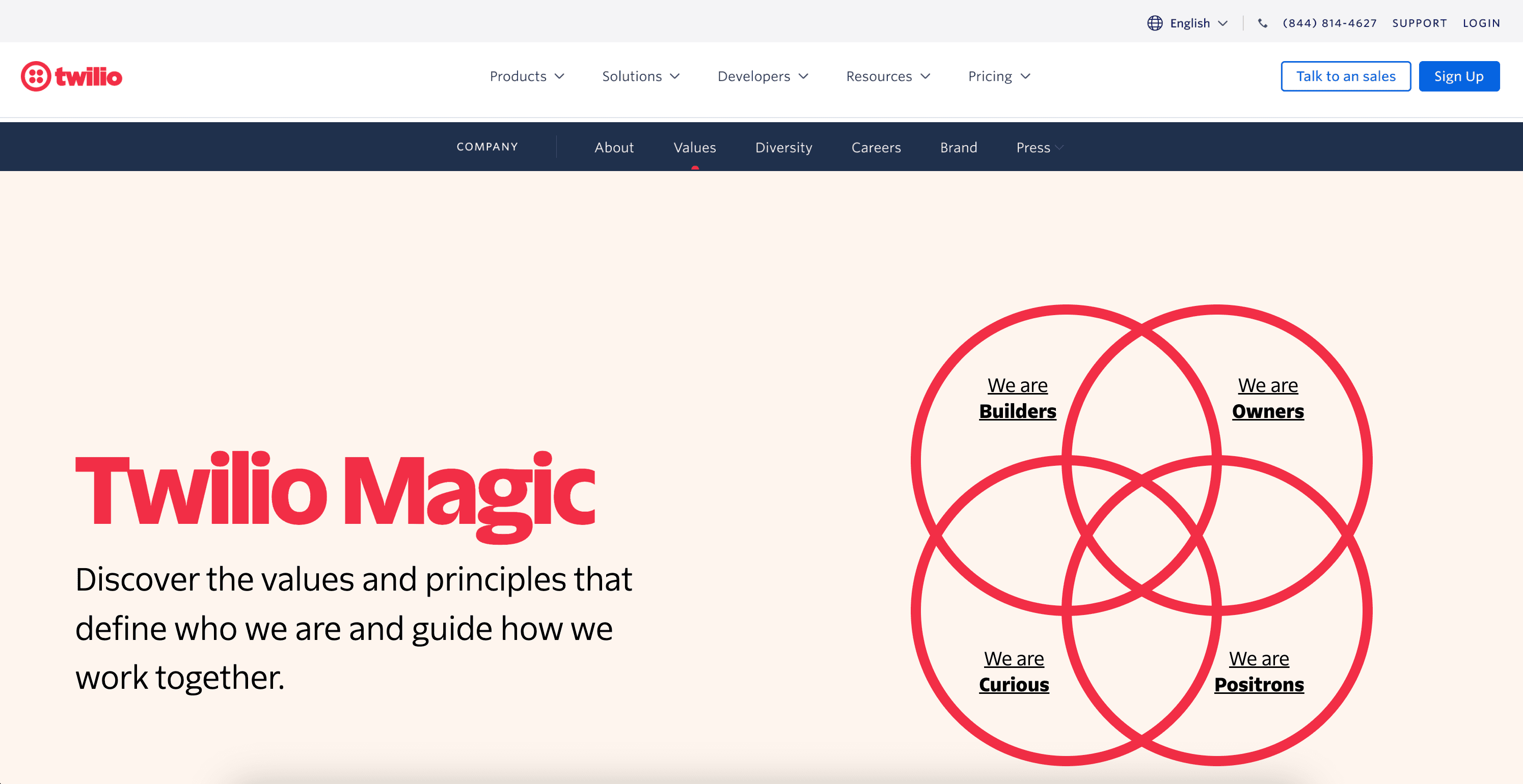 Twilio Magic website screenshot