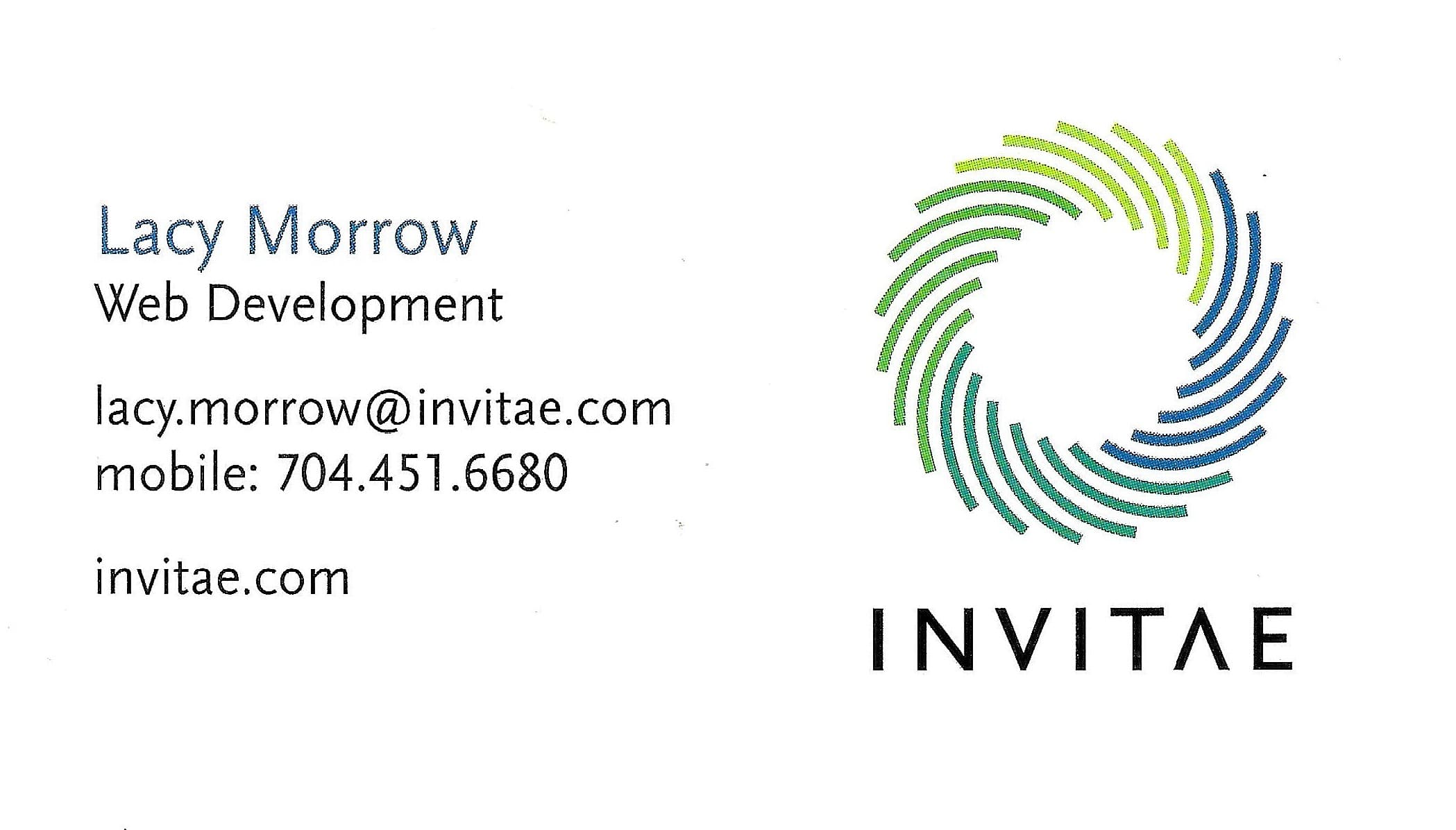 Invitae card back